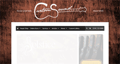 Desktop Screenshot of customsoundinstruments.com
